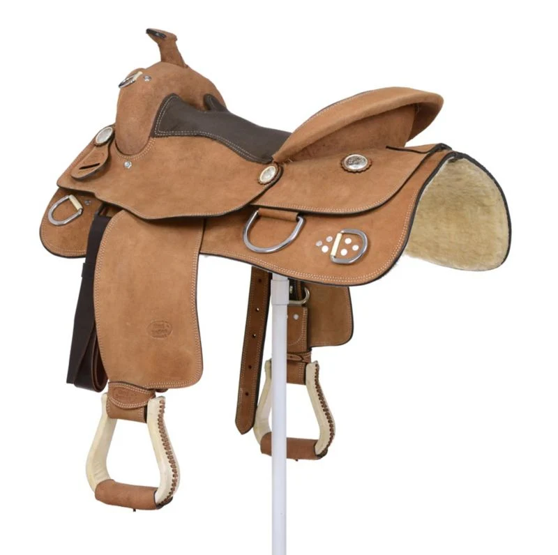 King Series Roughout Trainer Saddle - Image 4