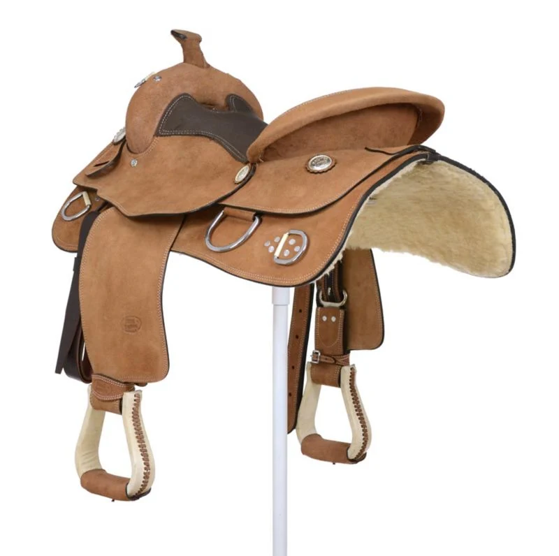 King Series Roughout Trainer Saddle - Image 5