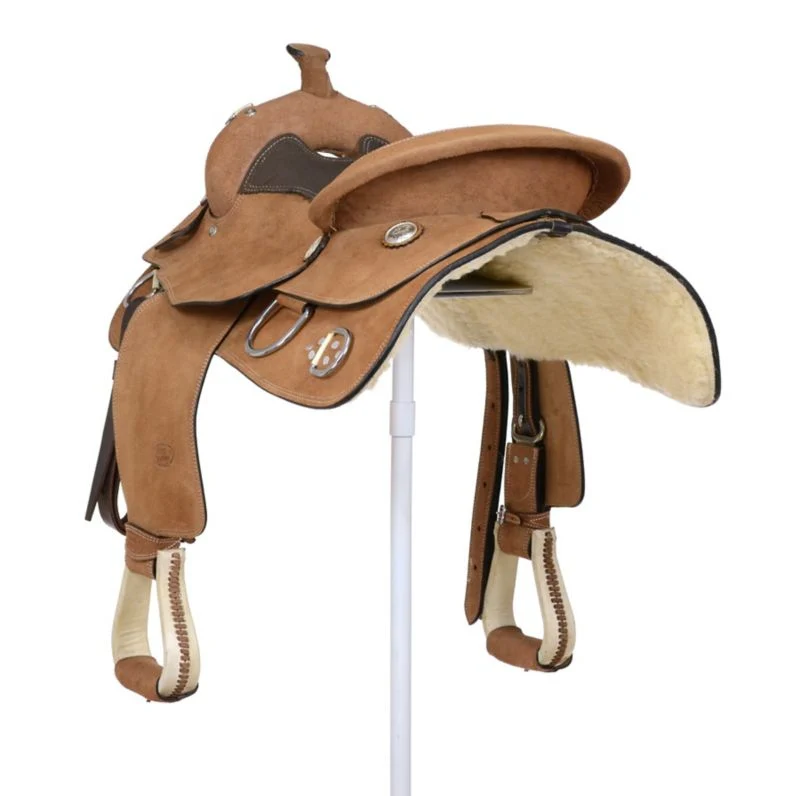 King Series Roughout Trainer Saddle - Image 6