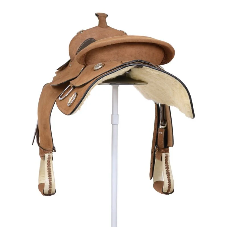 King Series Roughout Trainer Saddle - Image 7