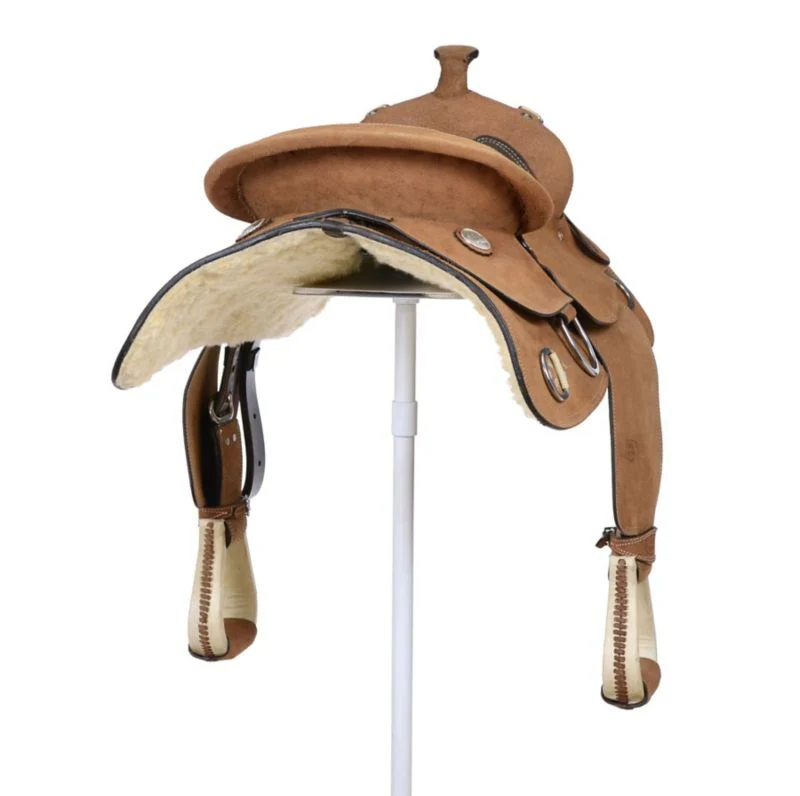 King Series Roughout Trainer Saddle - Image 9