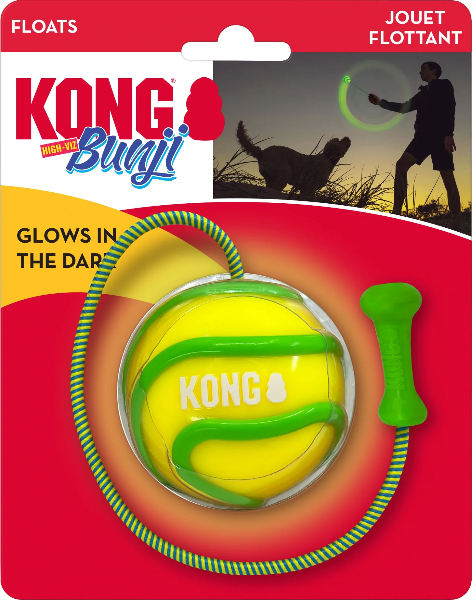 KONG Bunji High-Viz Ball Assorted - Image 5