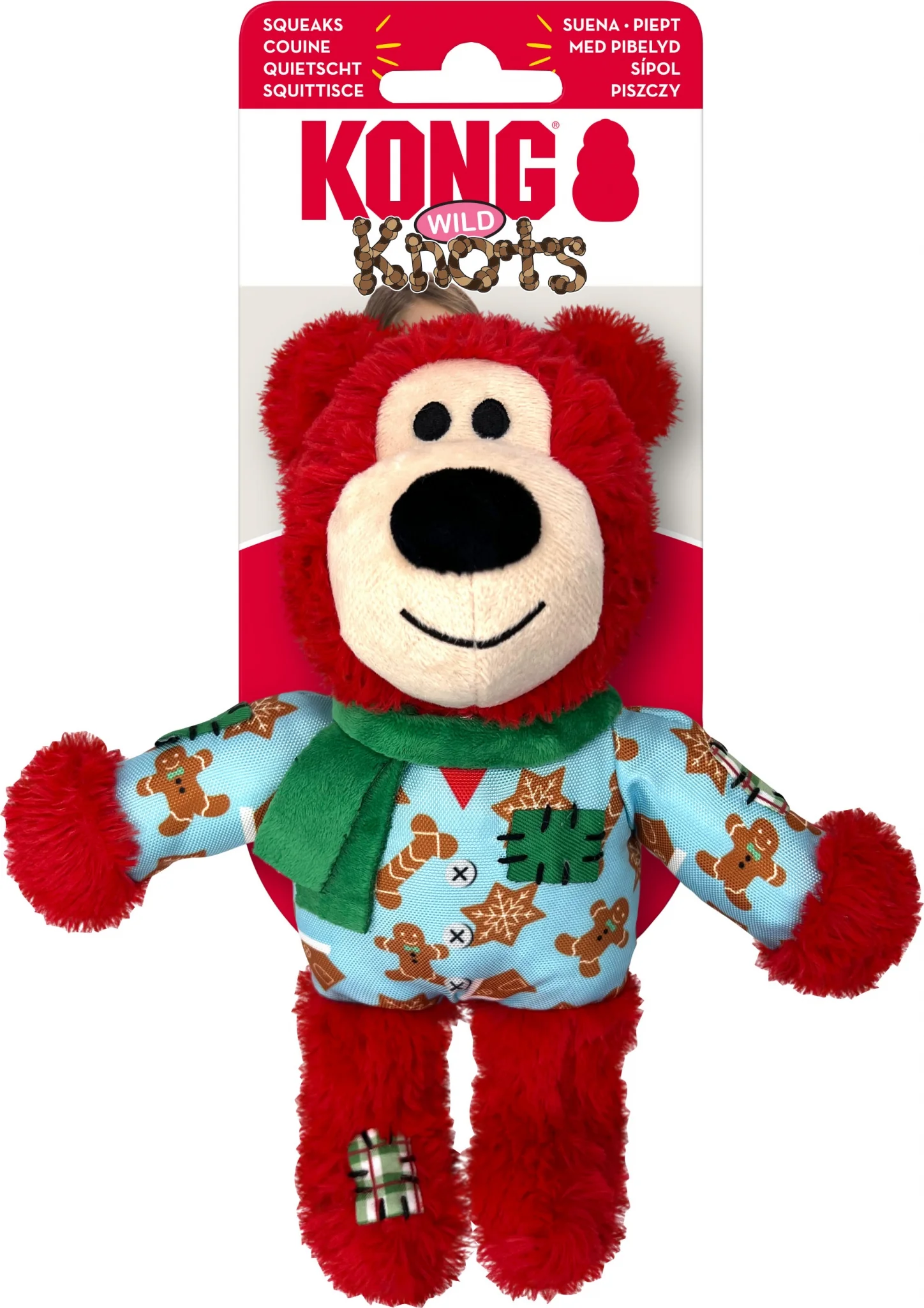 KONG Holiday Wild Knots Assorted Bears - Image 6