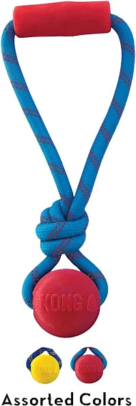 KONG Jaxx Brights Tug with Ball - Image 2