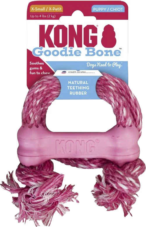 KONG Puppy Goodie Bone with Rope - Image 3