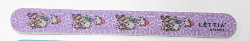 Lettia Thelwell Fall Emery Board Nail FileBk/Wh - Image 3
