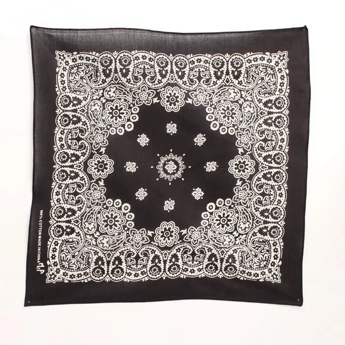 M And F Western Bandana 27 x 27 Black
