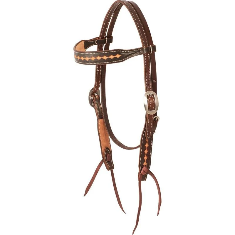 Martin Saddlery Browband Headstall with Dark Frame