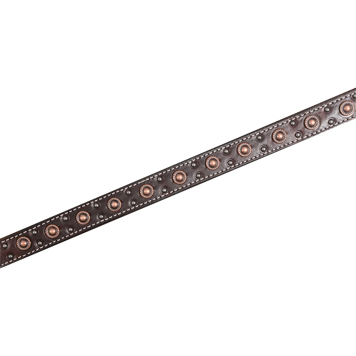 Martin Saddlery Rope Edge Antique Copper Dots Breast Collar - Image 2