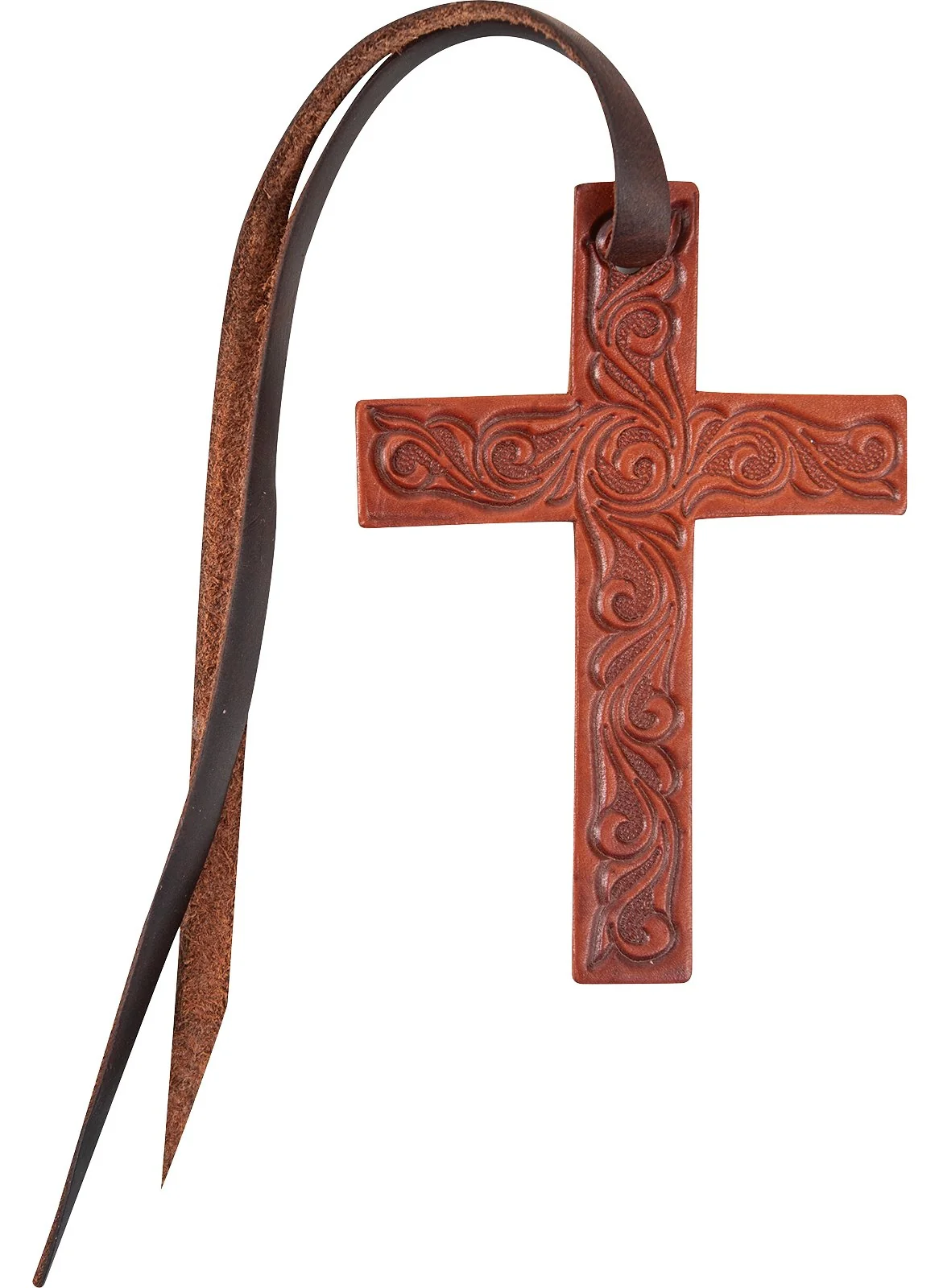 Martin Saddlery Tooled Leather Cross - Image 2