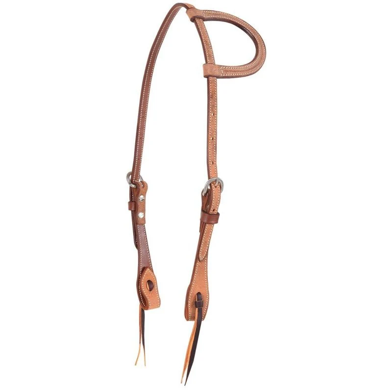 Martin Slip Ear Roughout Headstall Brn