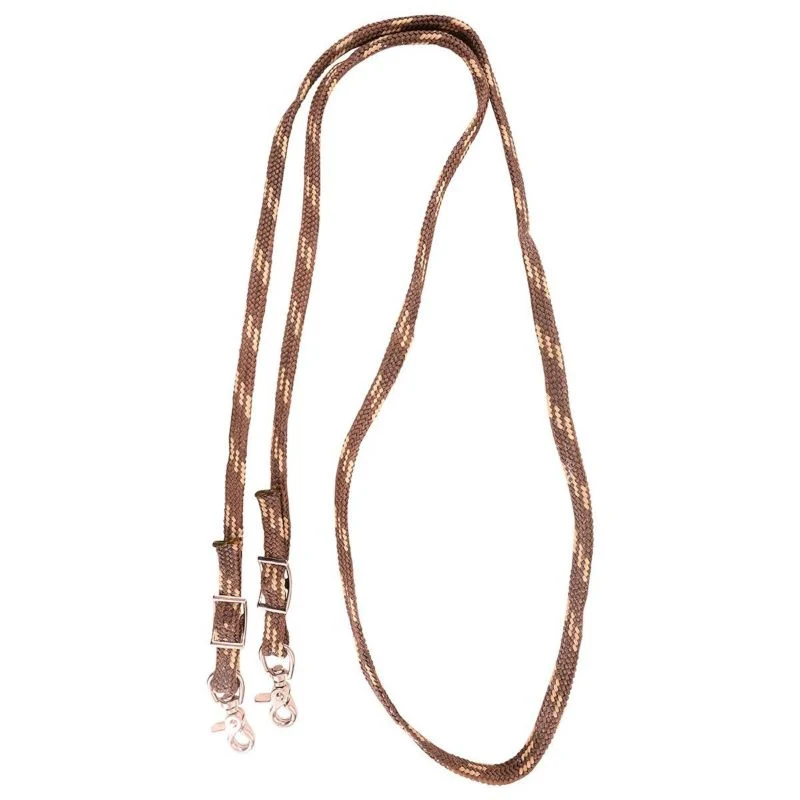 Martin Waxed Nylon Roping Reins 5/8 Brn - Image 2