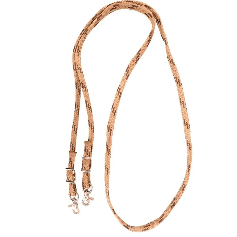Martin Waxed Nylon Roping Reins 5/8 Brn - Image 3