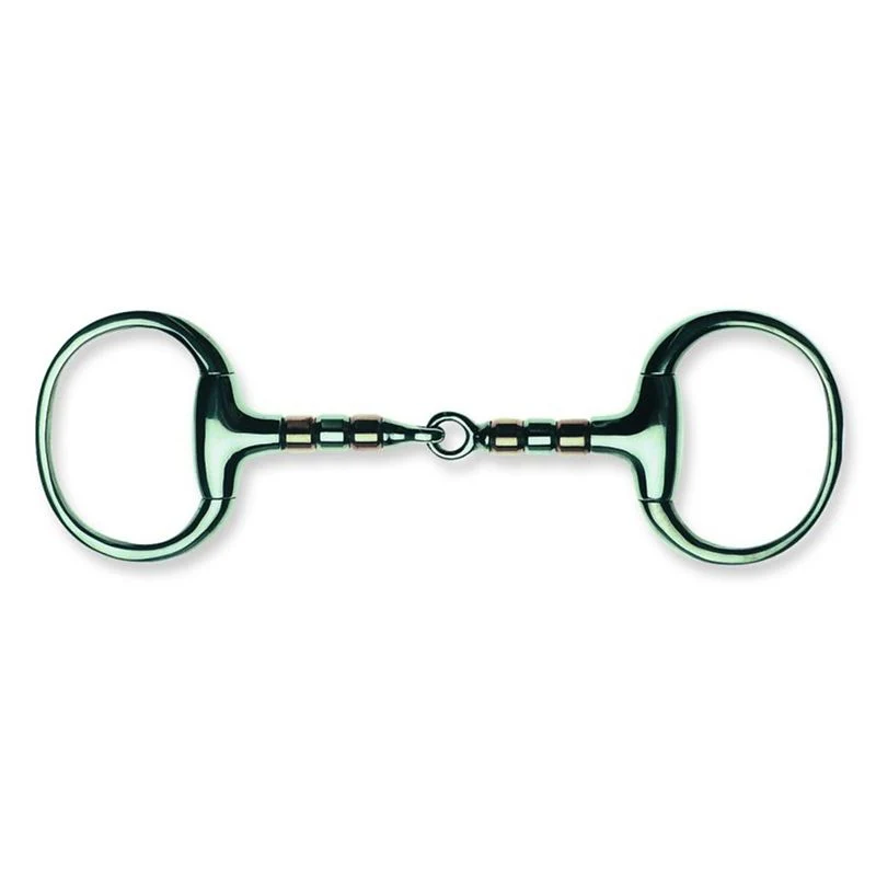 Metalab Joint Copper Rollers Eggbutt Snaffle 14mm