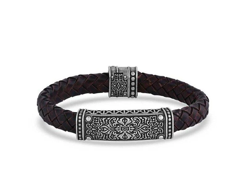 Montana Silversmiths Artistry Leather Bracelet 8.5