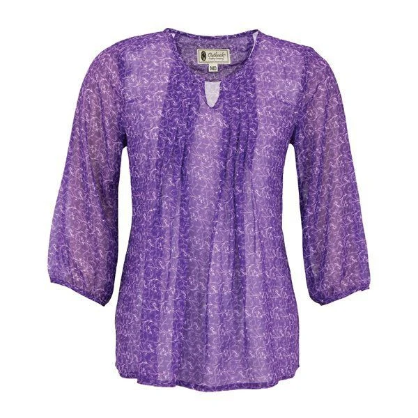 Outback Ladies Anna Blouse 1X Purple - Image 2
