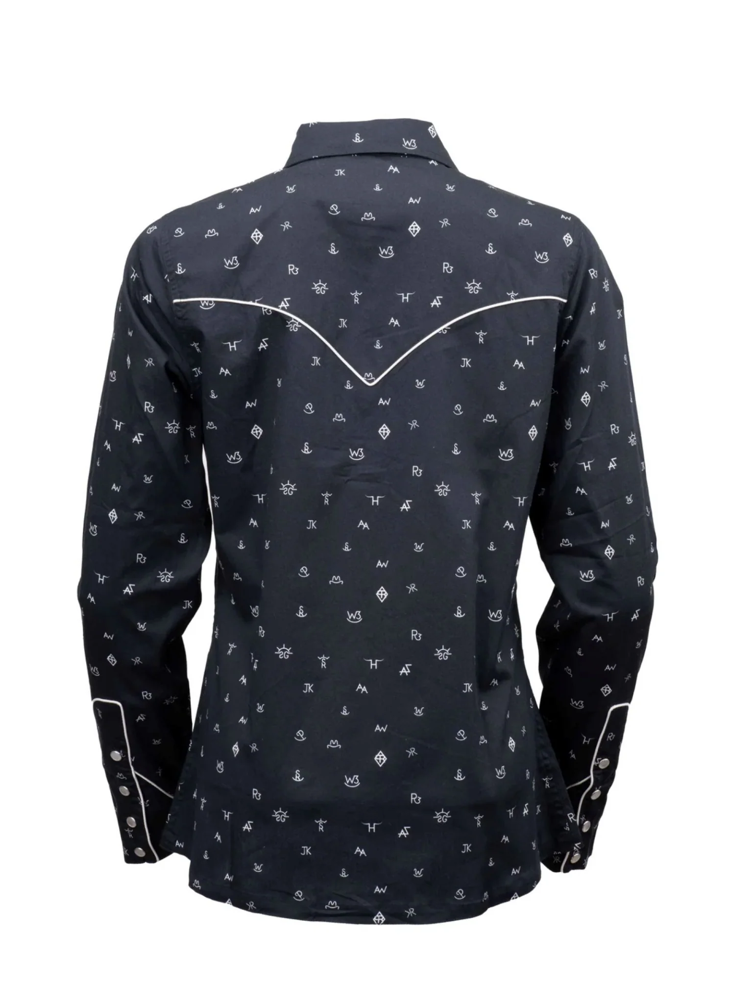 Outback Trading Ladies Cattle Brand Shirt - Image 4