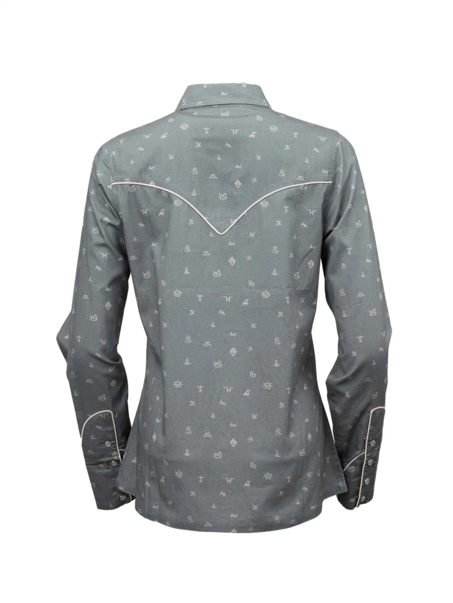 Outback Trading Ladies Cattle Brand Shirt - Image 9