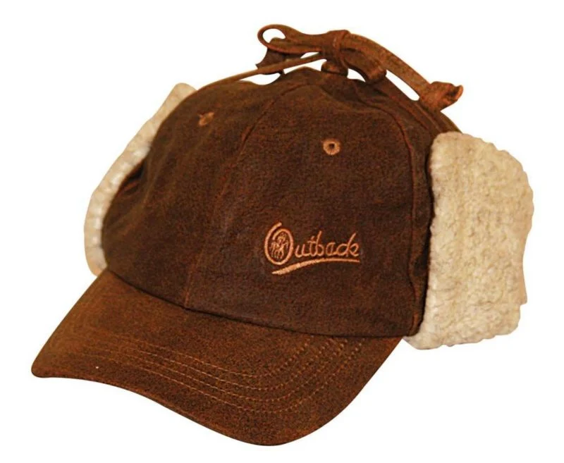 Outback Trading Leather Mckinley Cap Small Brown - Image 2