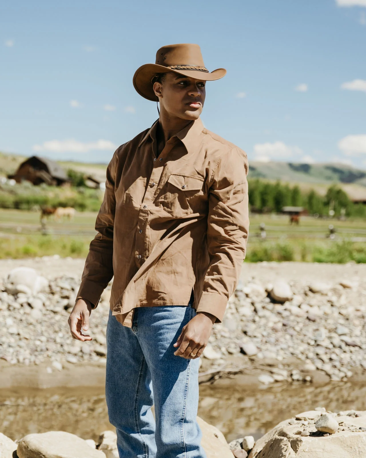 Outback Trading Mens Bryce Cotton Western Shirt - Image 8
