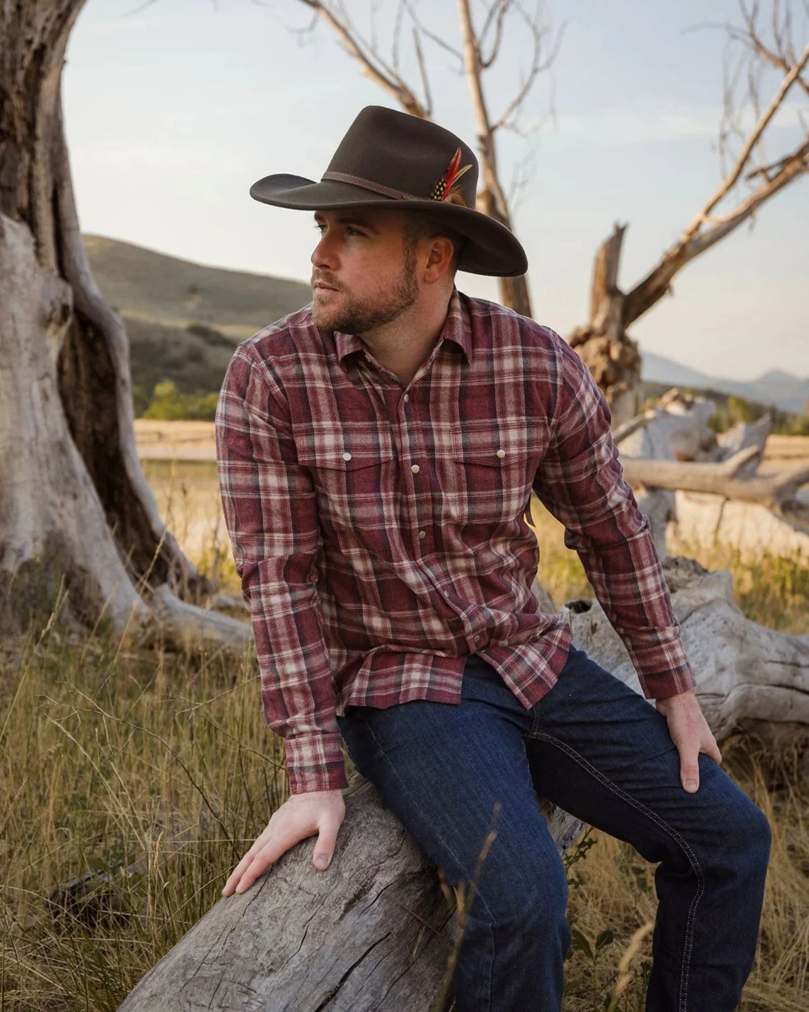 Outback Trading Mens Cotton Plaid Outback Shirt - Image 8