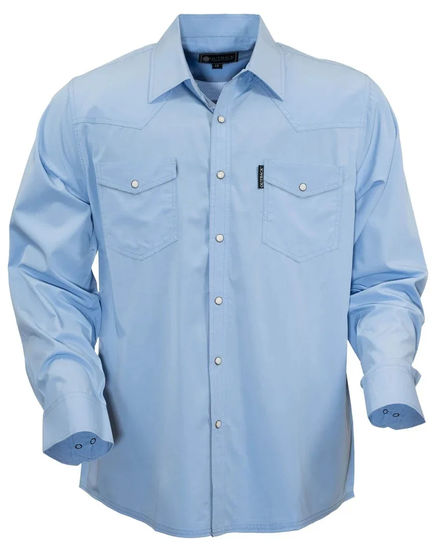 Outback Trading Mens Moab Western Snap Bamboo Shirt - Image 2