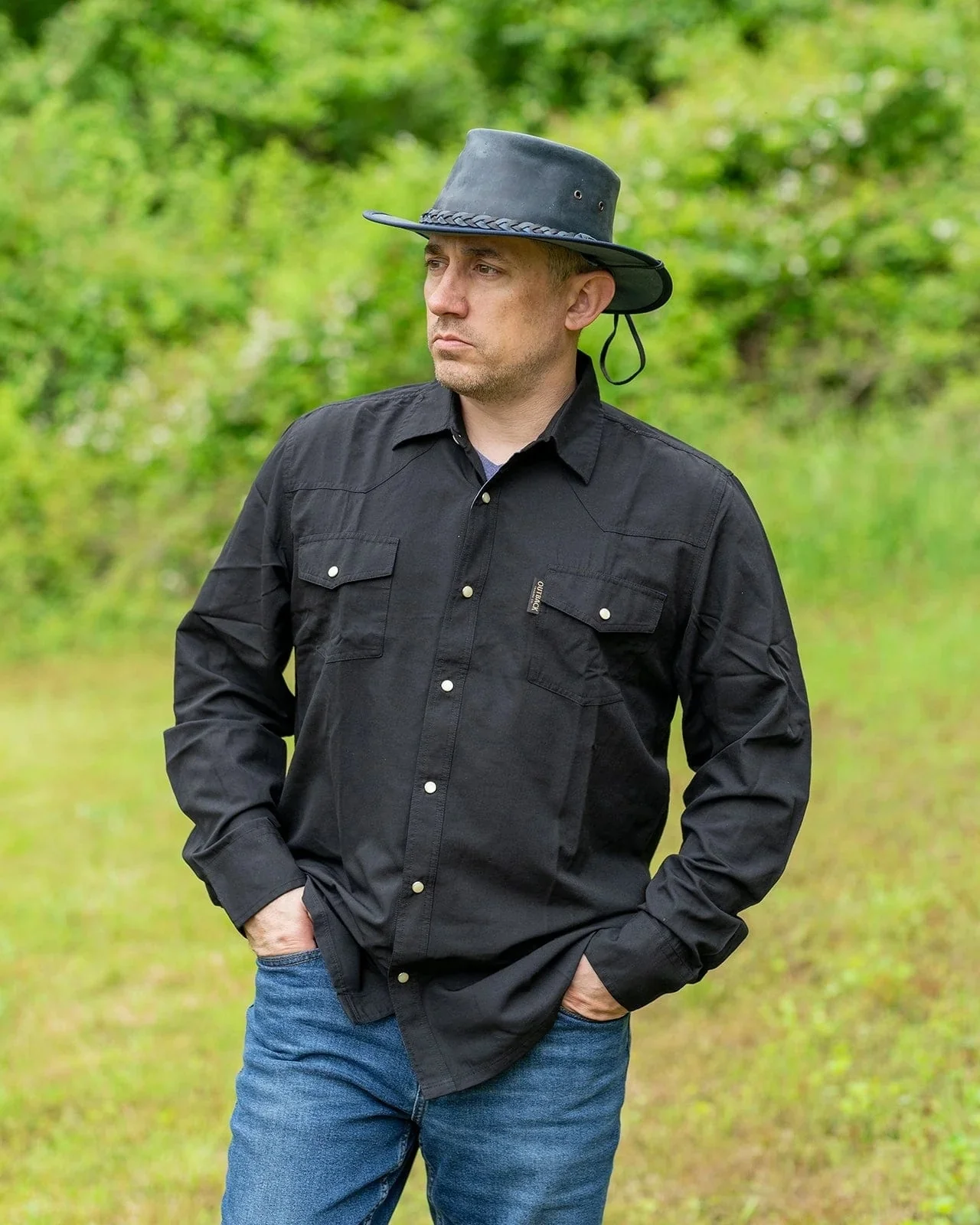 Outback Trading Mens Moab Western Snap Bamboo Shirt - Image 7