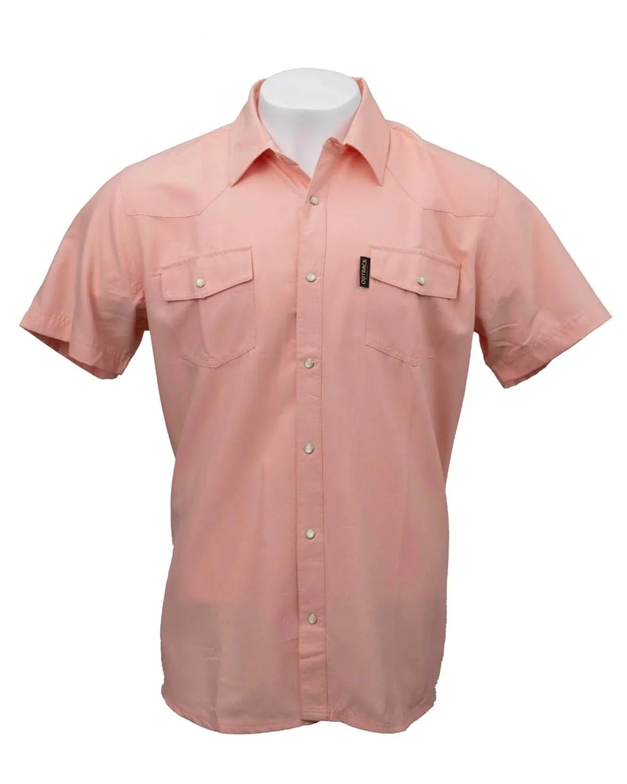 Outback Trading Mens Short Sleeve Moab Western Snap Bamboo Shirt - Image 5