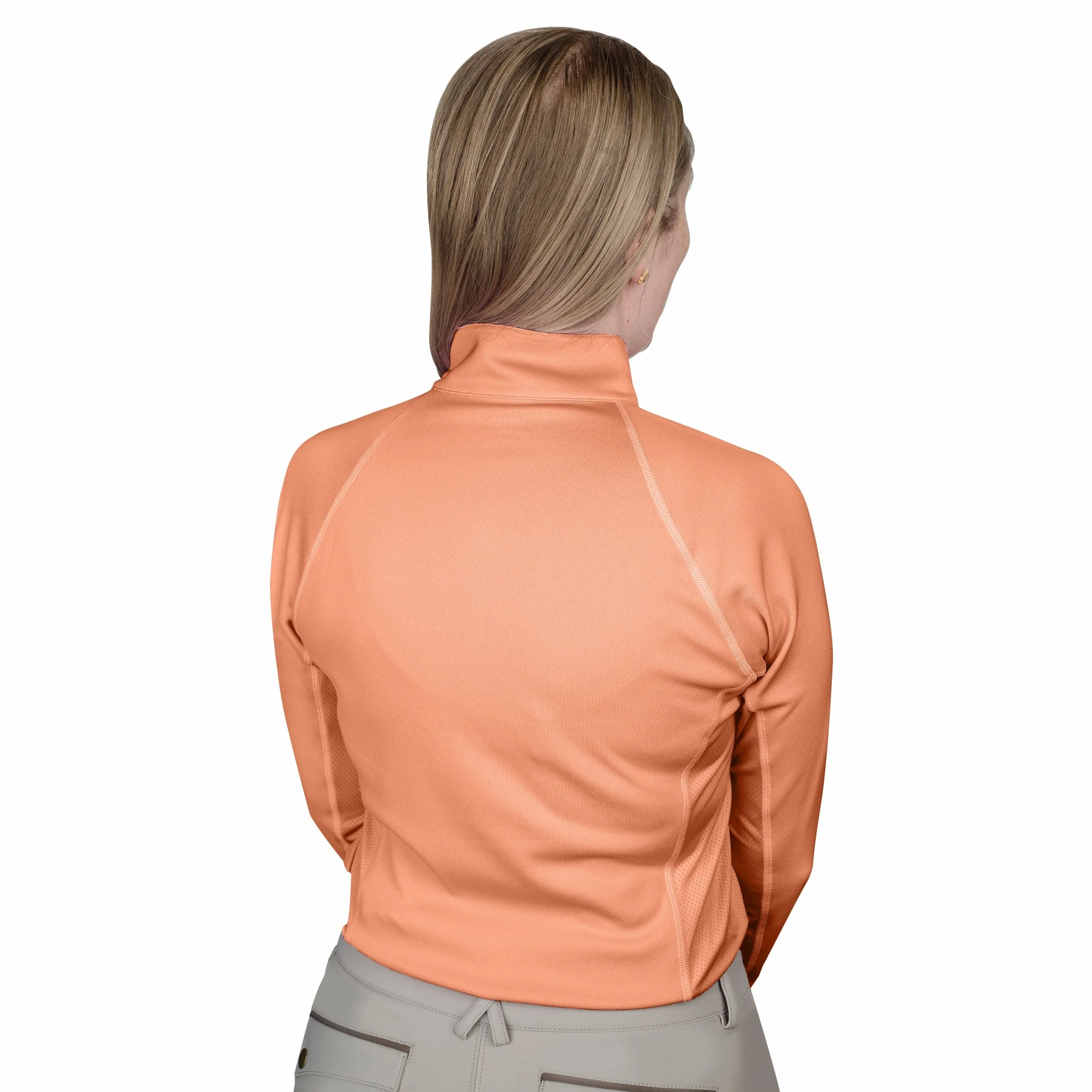 Ovation Ladies Quarter Zip Long Sleeve Sun Shirt - Image 12