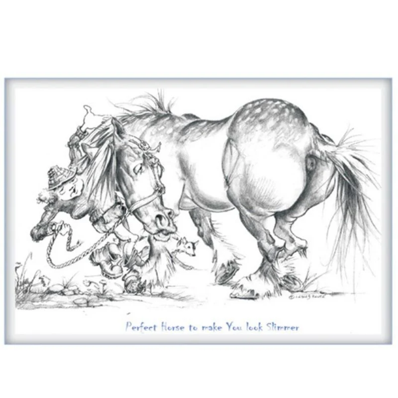 Perfect Horse To Make You Look Slimmer Greet Card