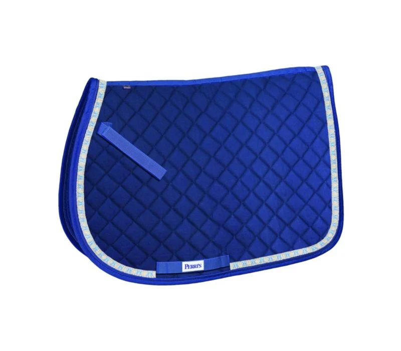 Perris All Purpose Saddle Pad With Ribbon Trim