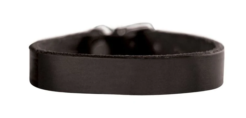 Perris Leather BraceletBk/Wh - Image 2