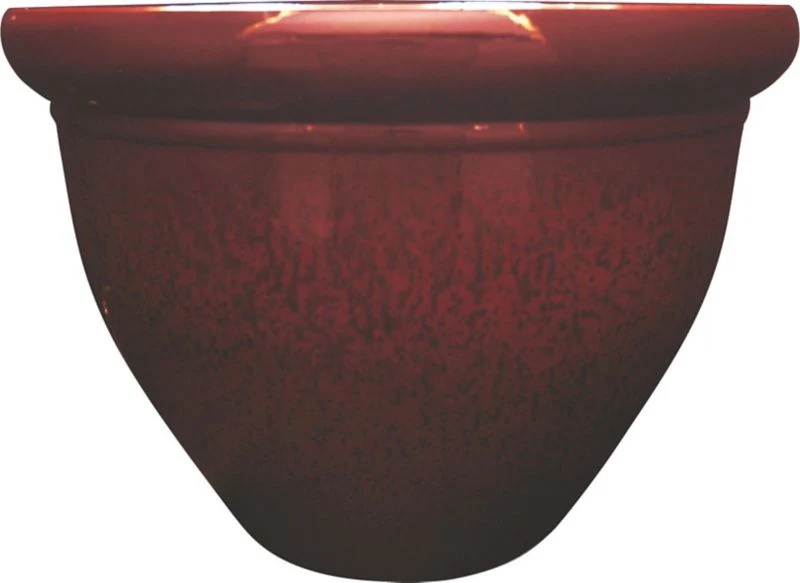 Pizzazz Pop Resin Pottery Planter 9in Analog Green - Image 3