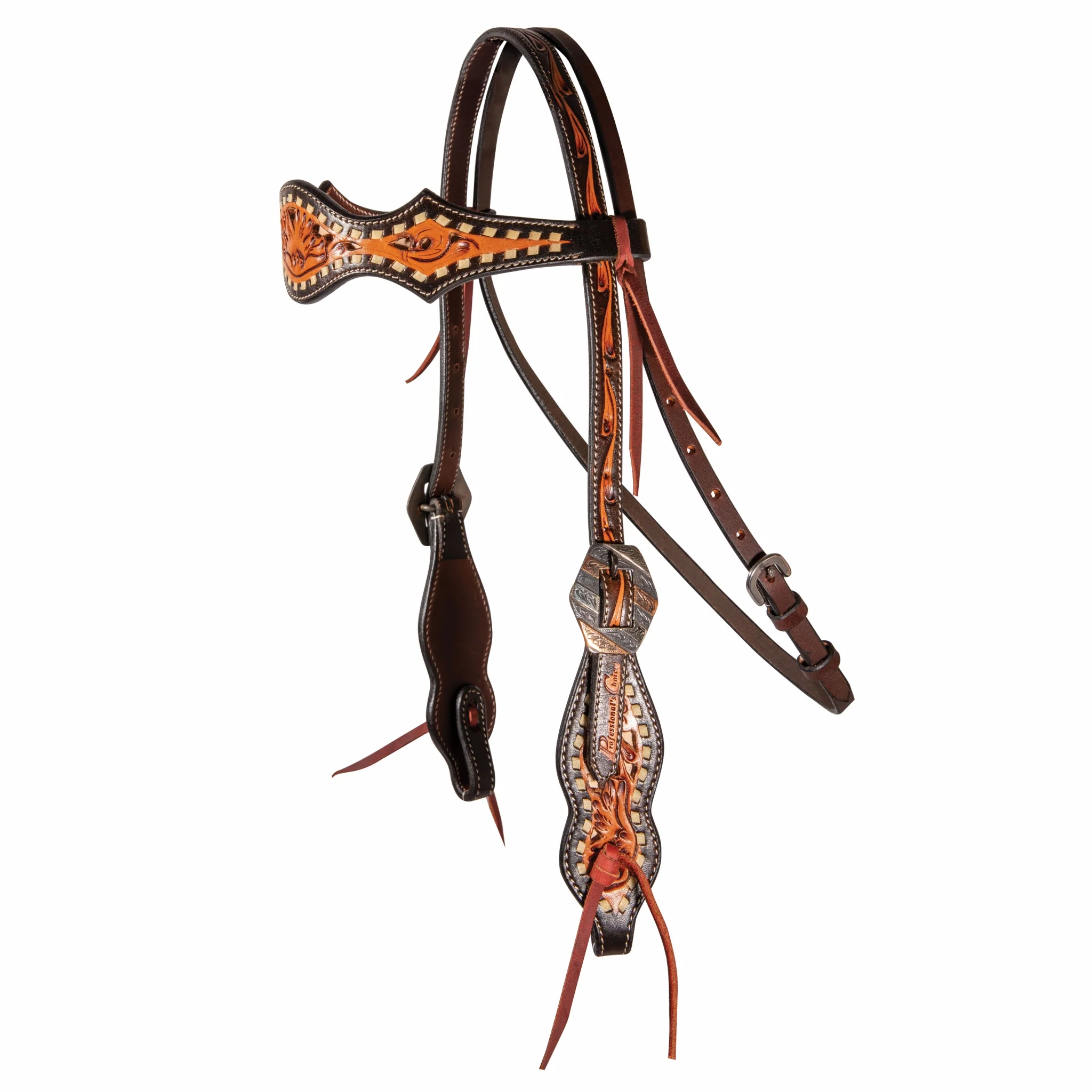 Professionals Choice Buckstitched Filigree Browband Headstall