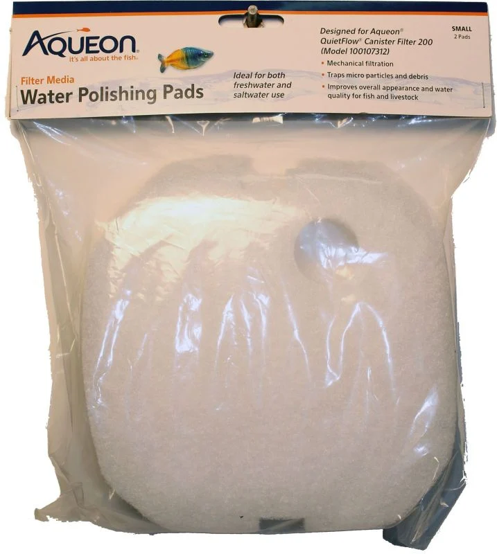 Quietflow Water Polishing Pad Small 2Pk White