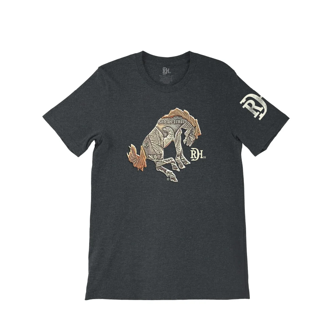 Red Dirt Hat Co Bad Bronc Bucking Bronc T-Shirt