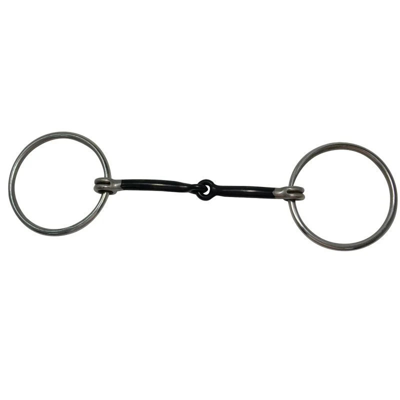 Diamond R 3/8 Smooth Sweet Iron Loose Snaffle Bit