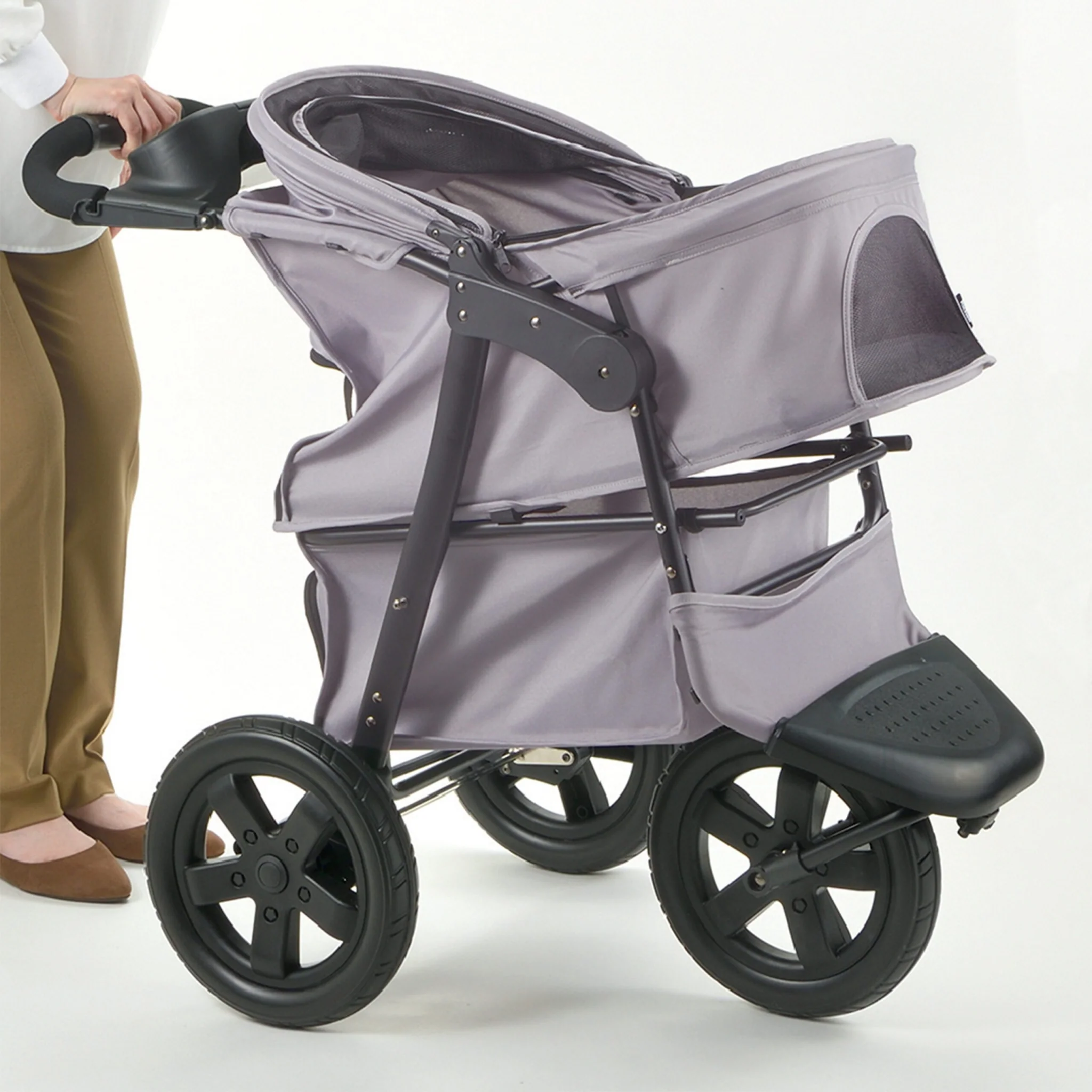 Richell Easy Collapsible Jogging Pet Stroller - Image 5