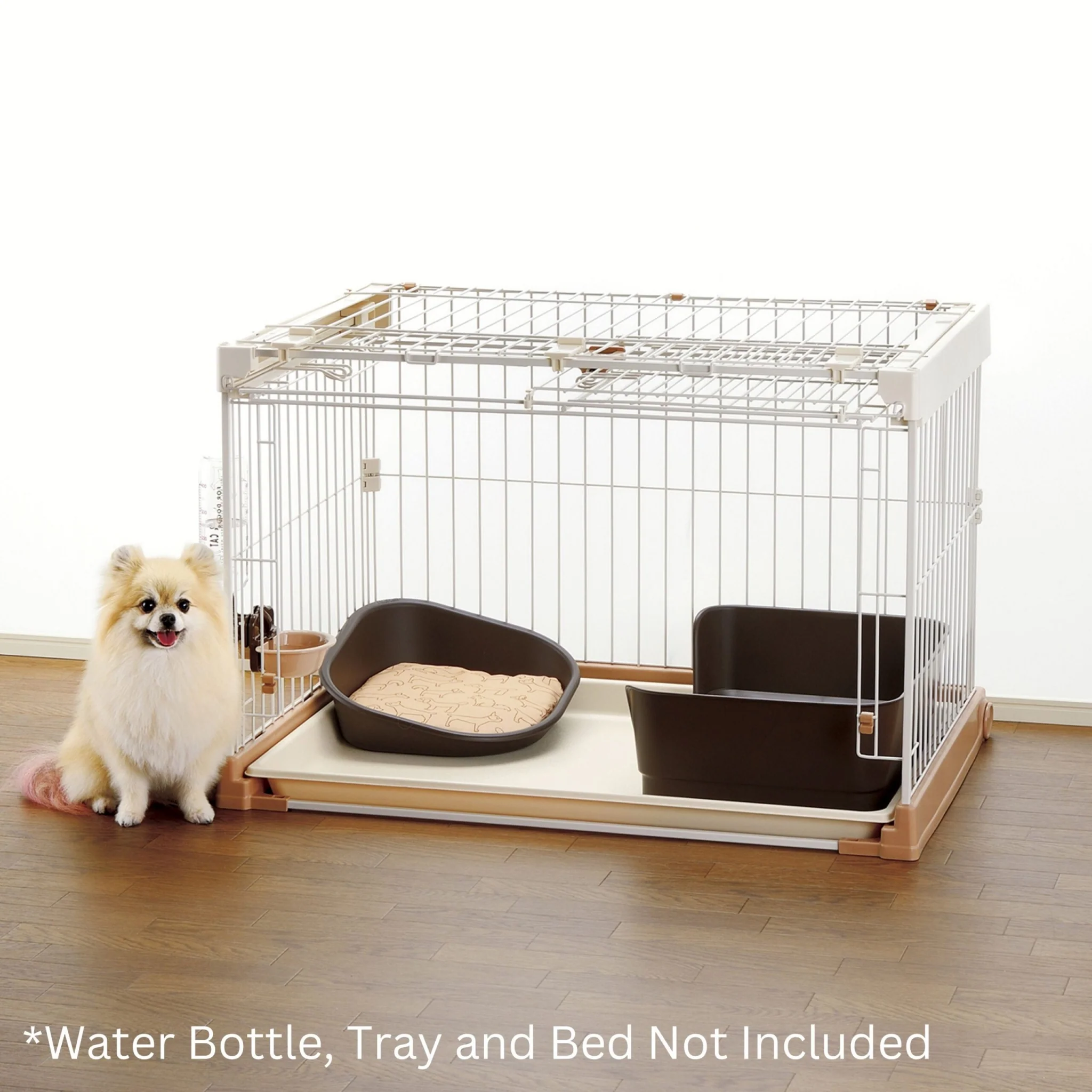 Richell Easy-Open 3-Way Door Pet Wire Crate - Image 2
