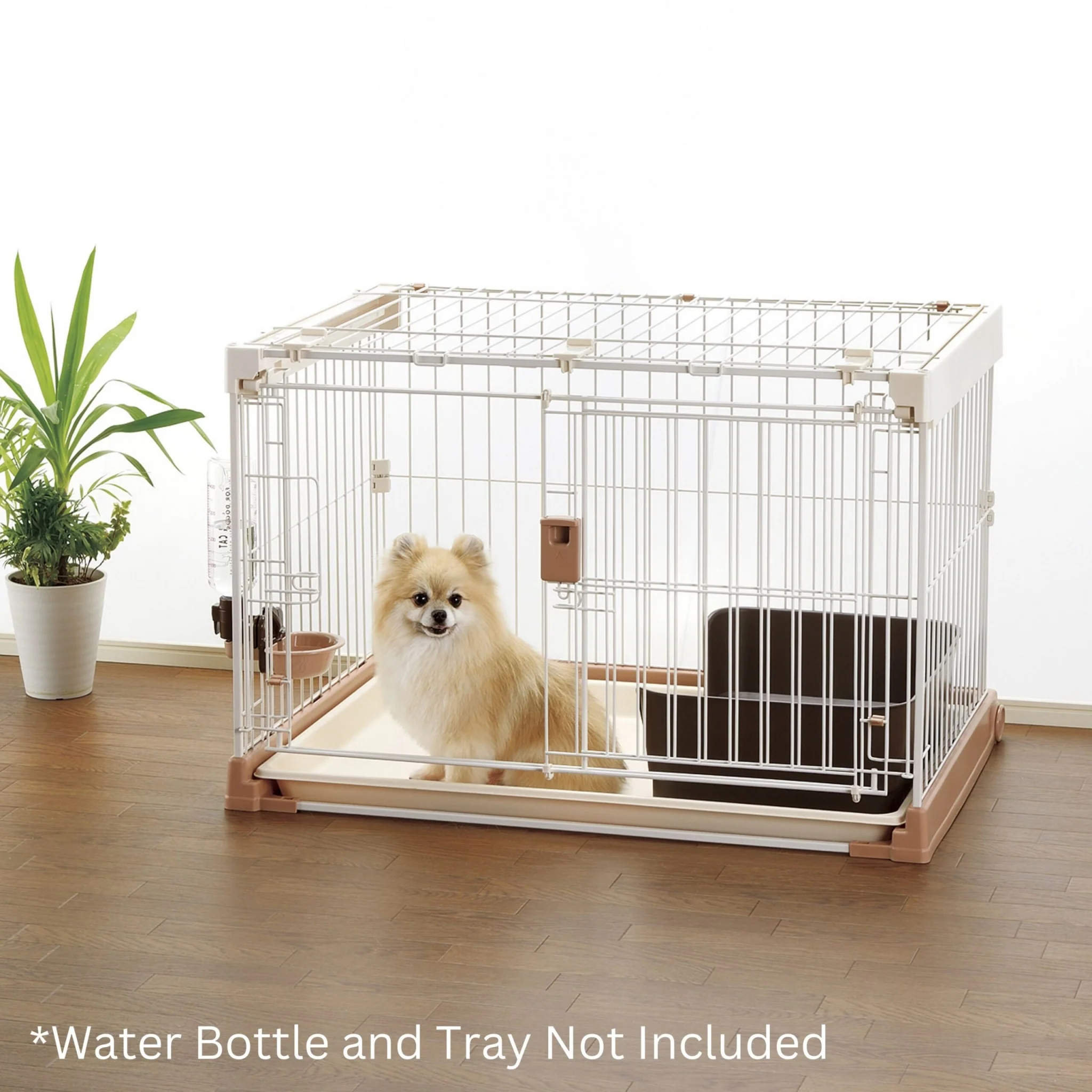 Richell Easy-Open 3-Way Door Pet Wire Crate - Image 3