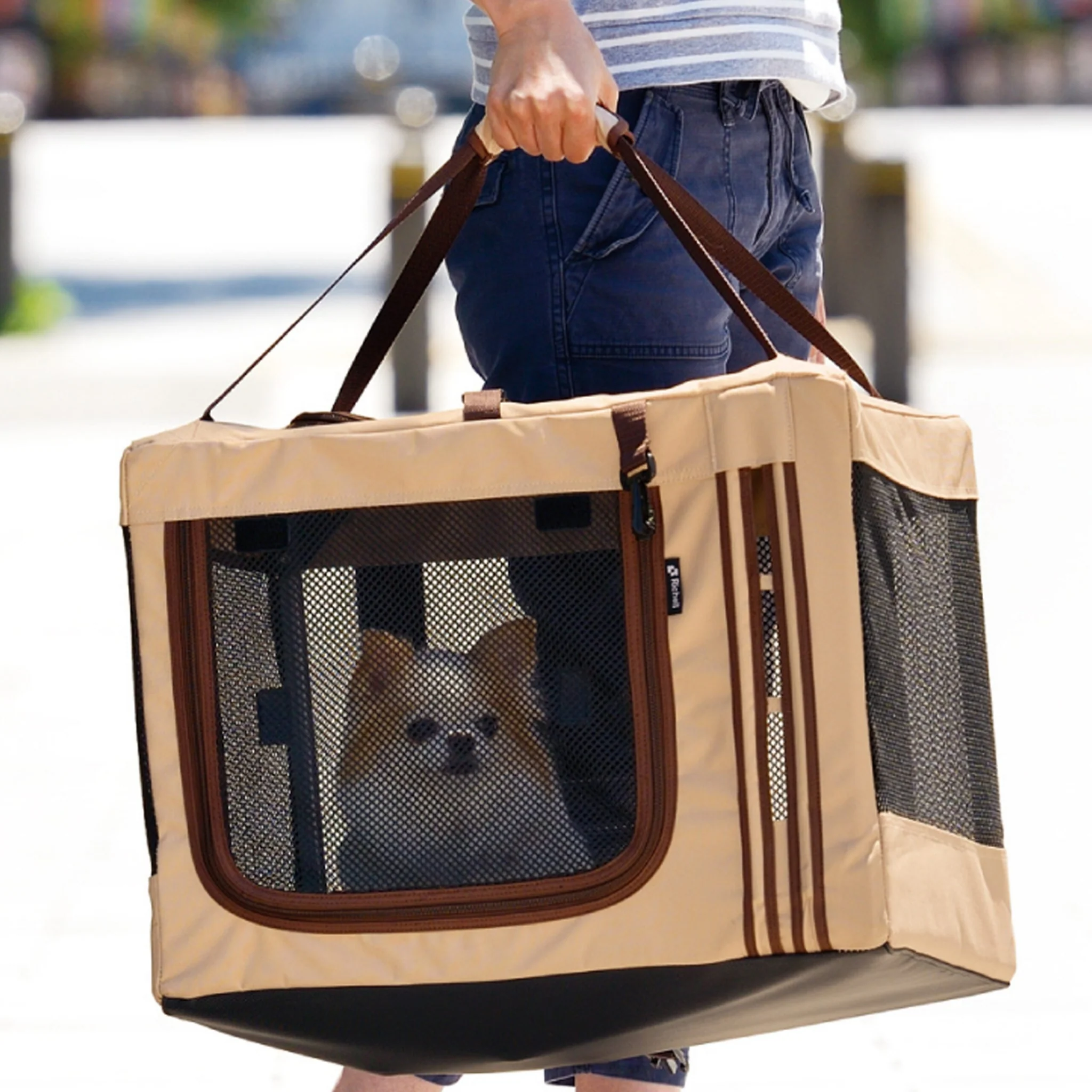 Richell Foldable Travel 3-Way Pet Crate - Image 7