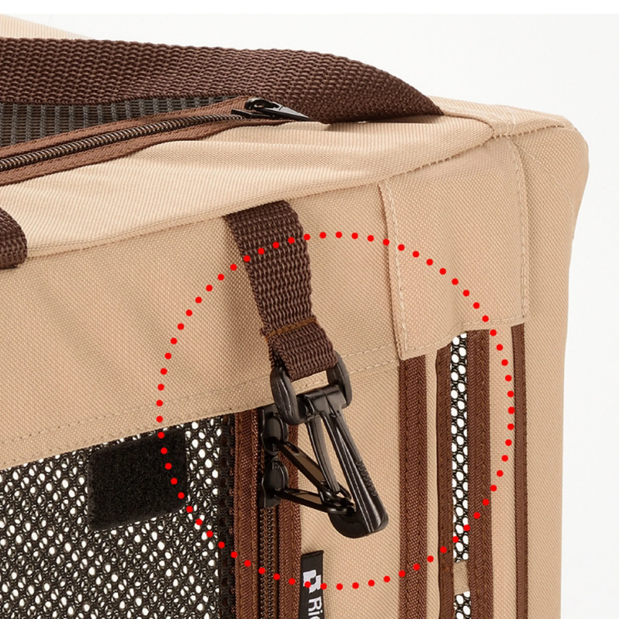 Richell Foldable Travel 3-Way Pet Crate - Image 8