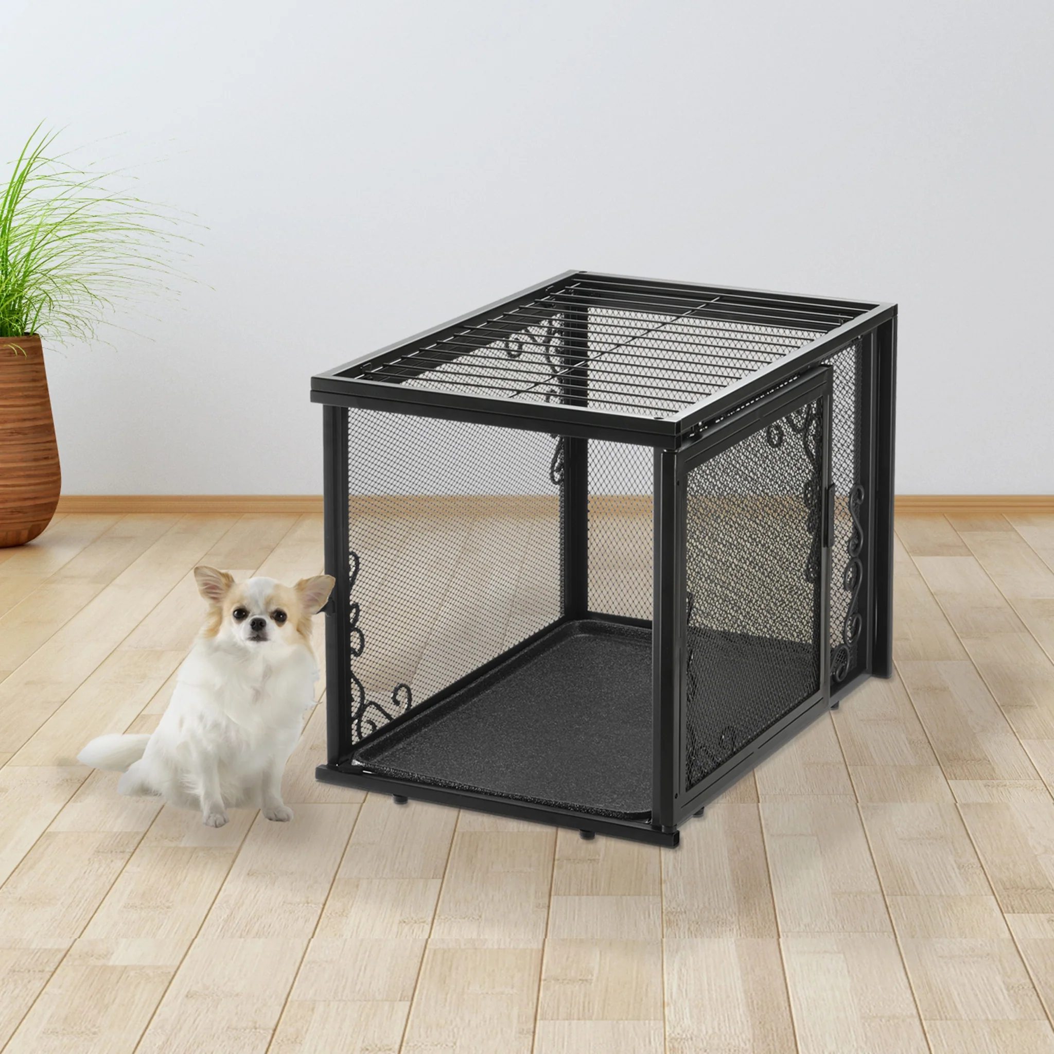 Richell Metal Mesh Pet Crate - Image 3