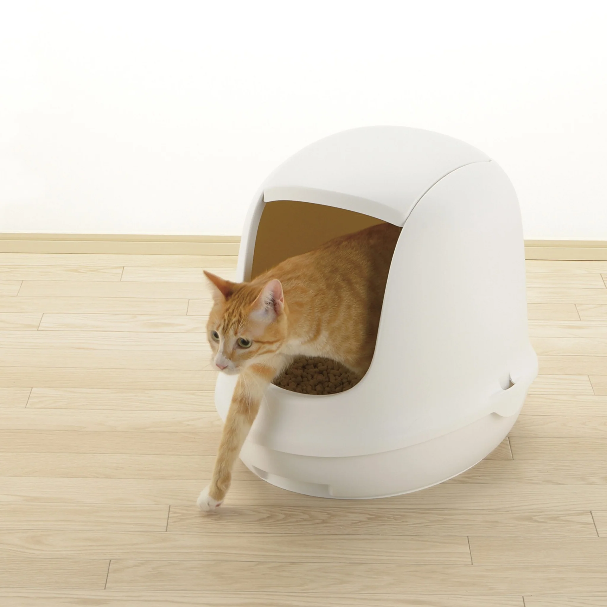 Richell PAW TRAX Dome Hooded Cat Litter Box - Image 5