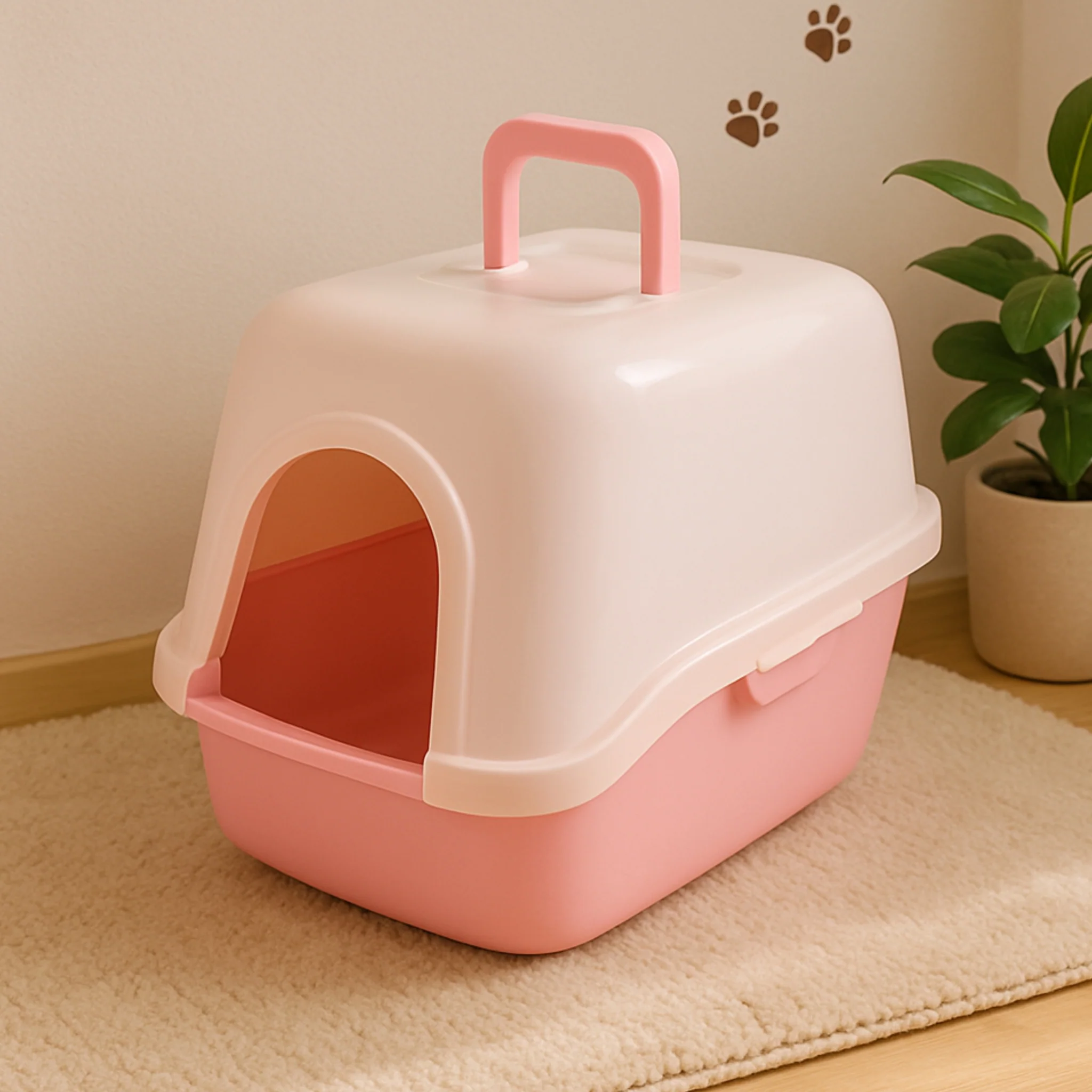 Richell PAW TRAX Hooded Litter Box - Image 3