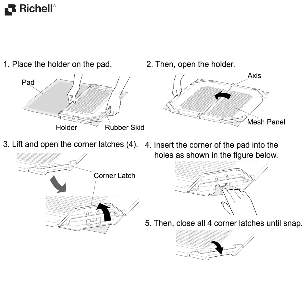 Richell PAW TRAX Potty Pad Holder - Image 10
