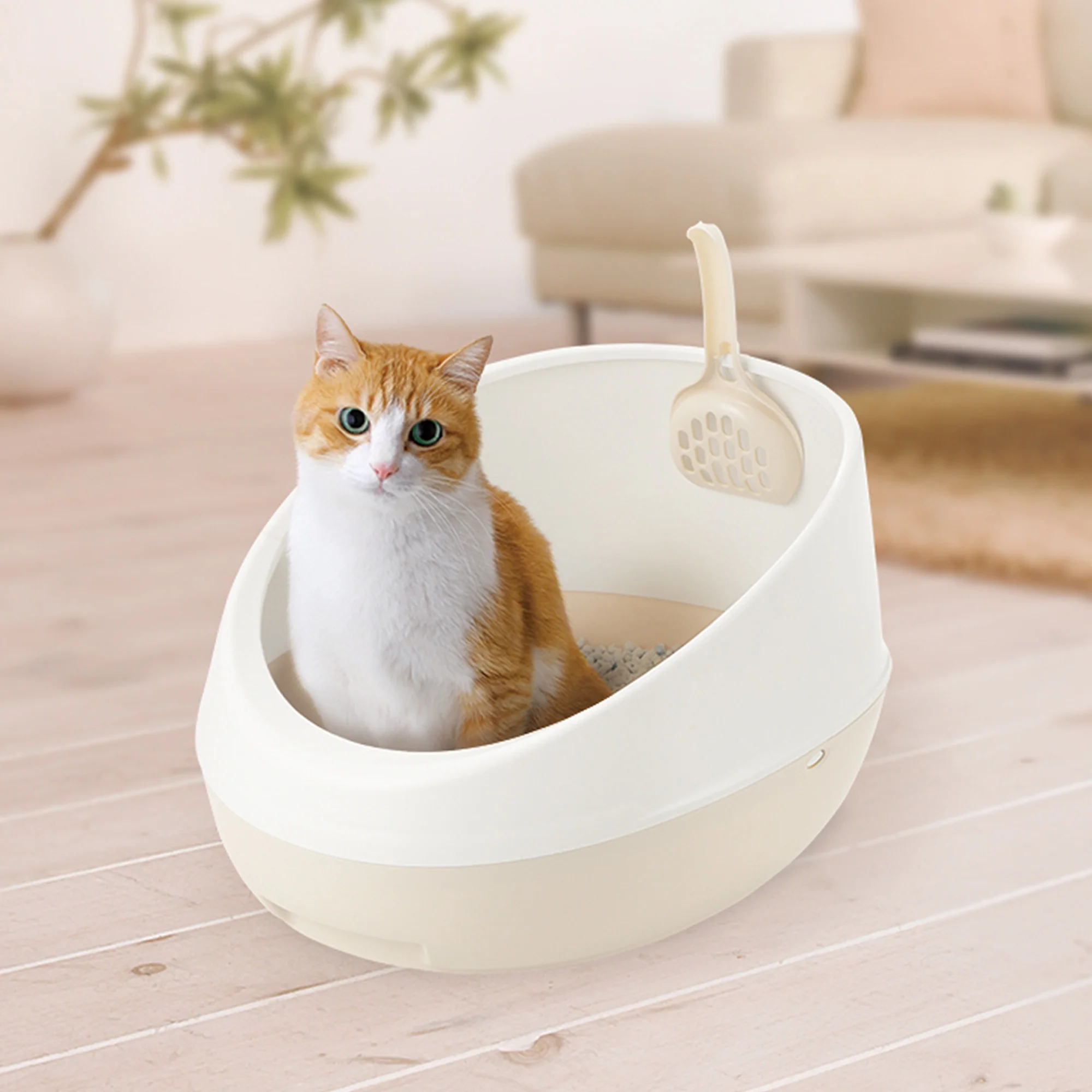Richell PAW TRAX Rimmed Cat Litter Pan - Image 7