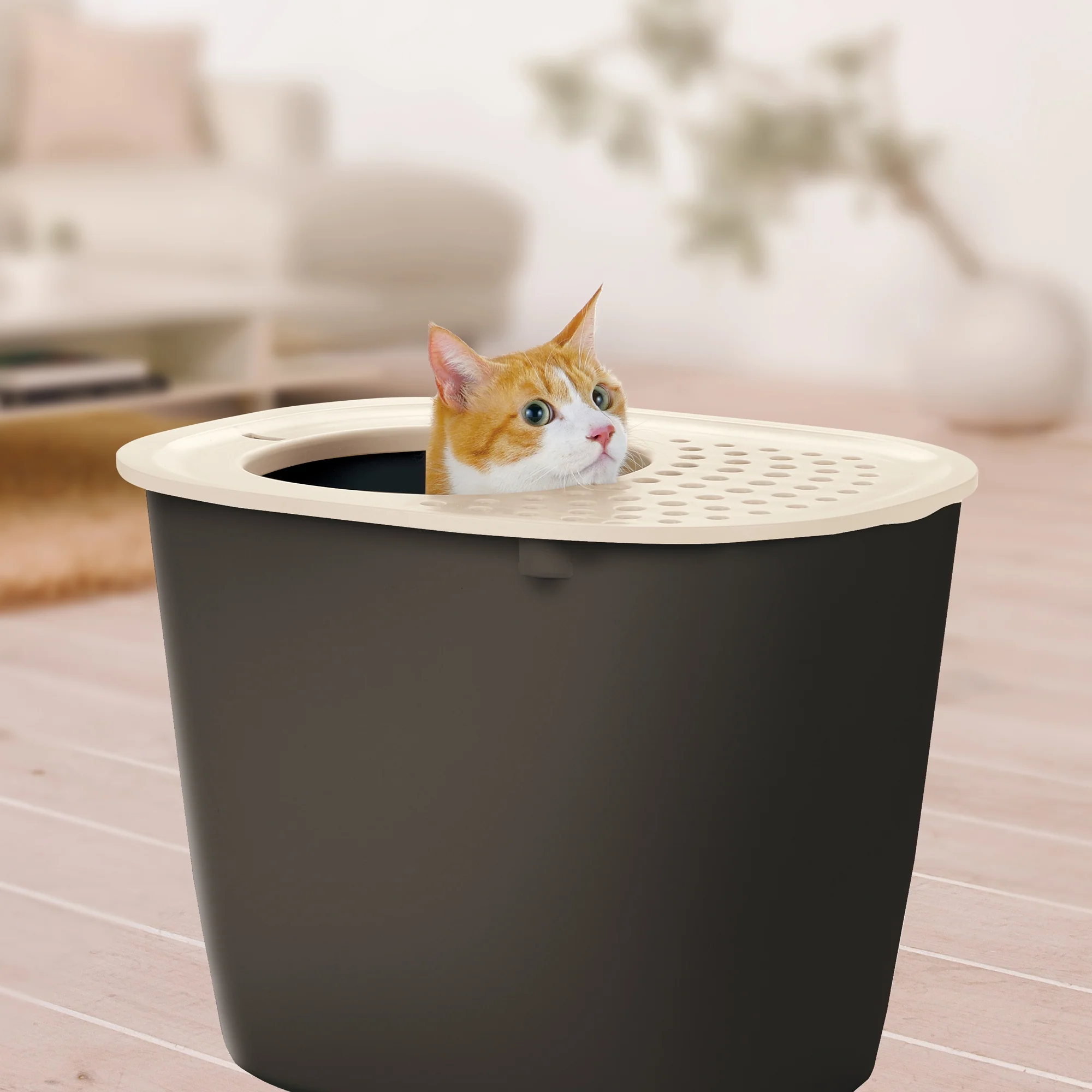 Richell PAW TRAX Top Entry Cat Litter Box - Image 14