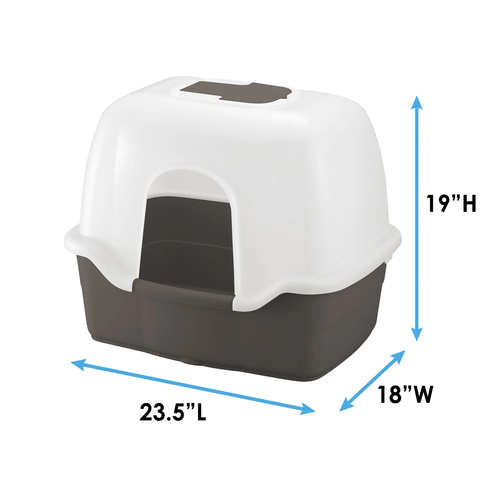 Richell PAW TRAX Wide Hooded Cat Litter Box - Image 10