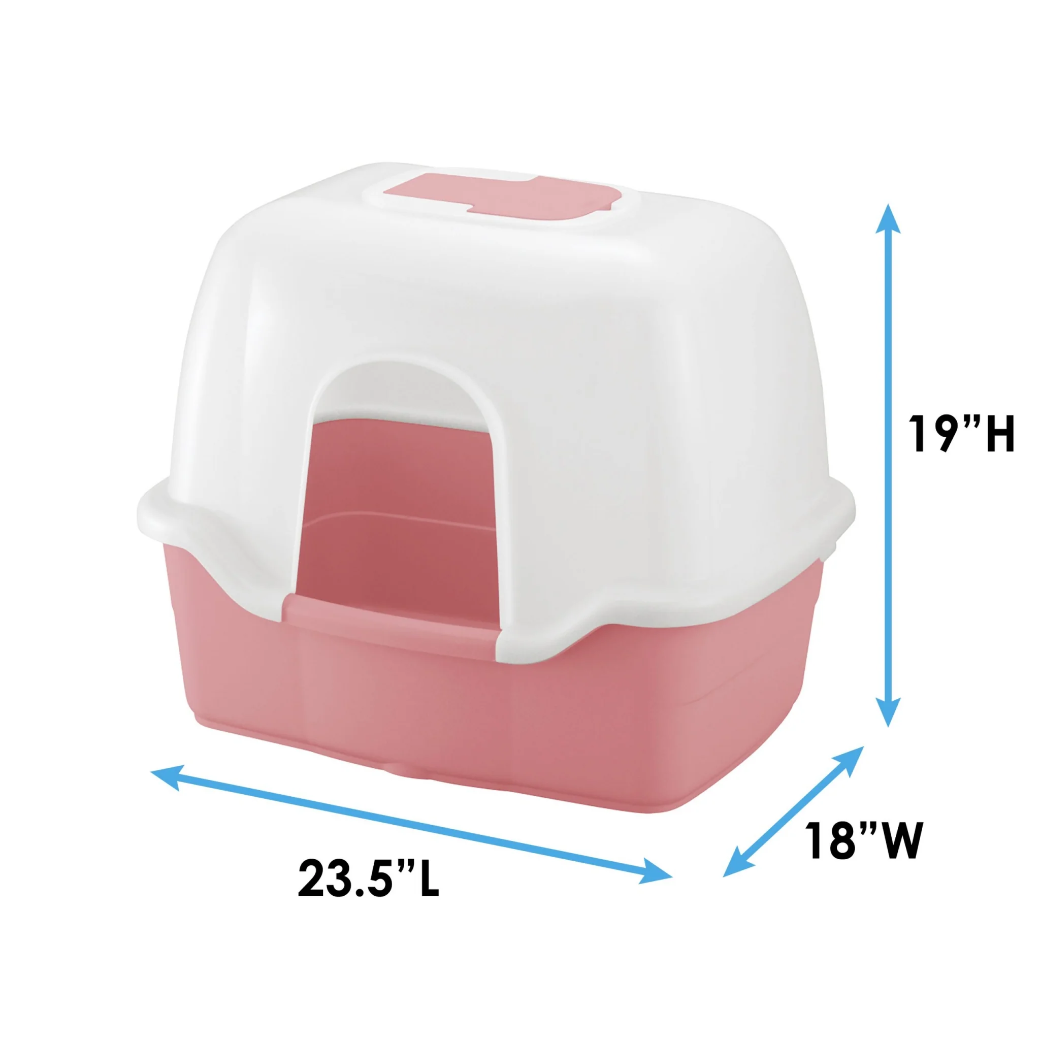 Richell PAW TRAX Wide Hooded Cat Litter Box - Image 4